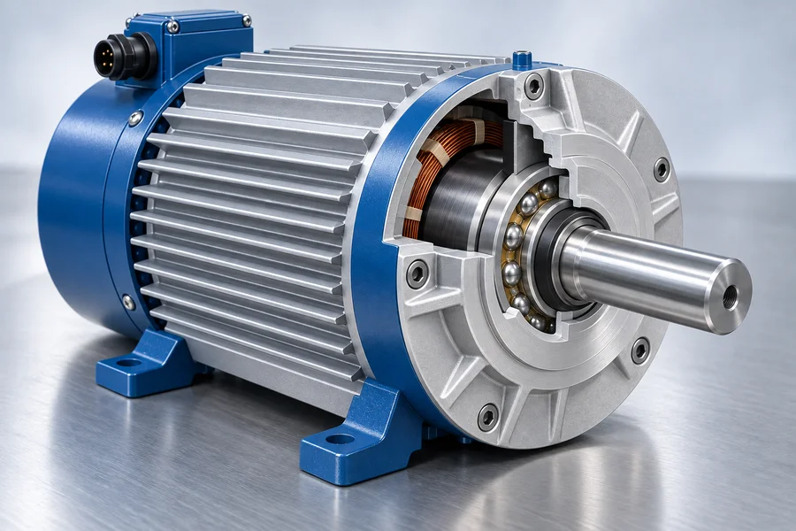 Electric motor bearing lubrication